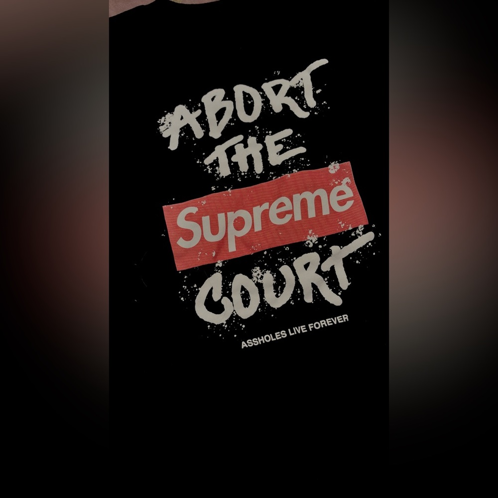 ABORT THE SUPREME COURT XL Limited Edition Discontinued Short Sleeve Tee XL NEW